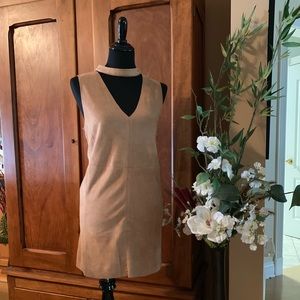 Sadie and Sage Faux Suede Sleeveless Dress